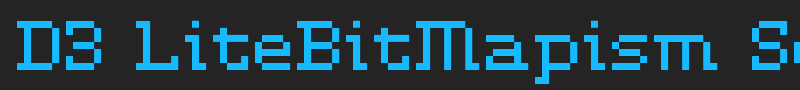 D3 LiteBitMapism Selif font